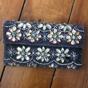 Anthropologie Embellished Clutch
